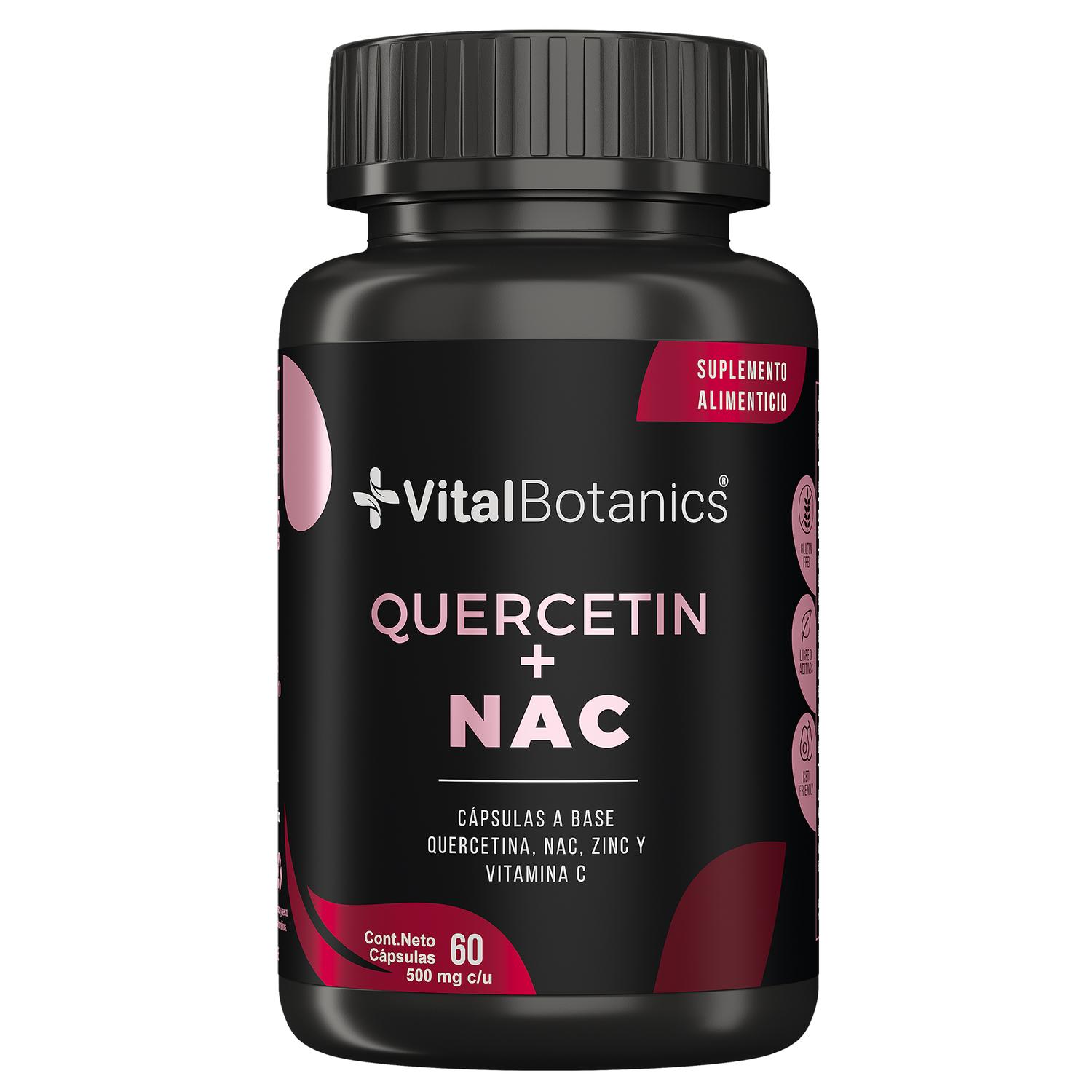 Foto 2 pulgar | Quercetina + Nac| 60 Capsulas |suplemento Alimenticio A Base De Quercetina, Nac, Zinc Y Vitamina C