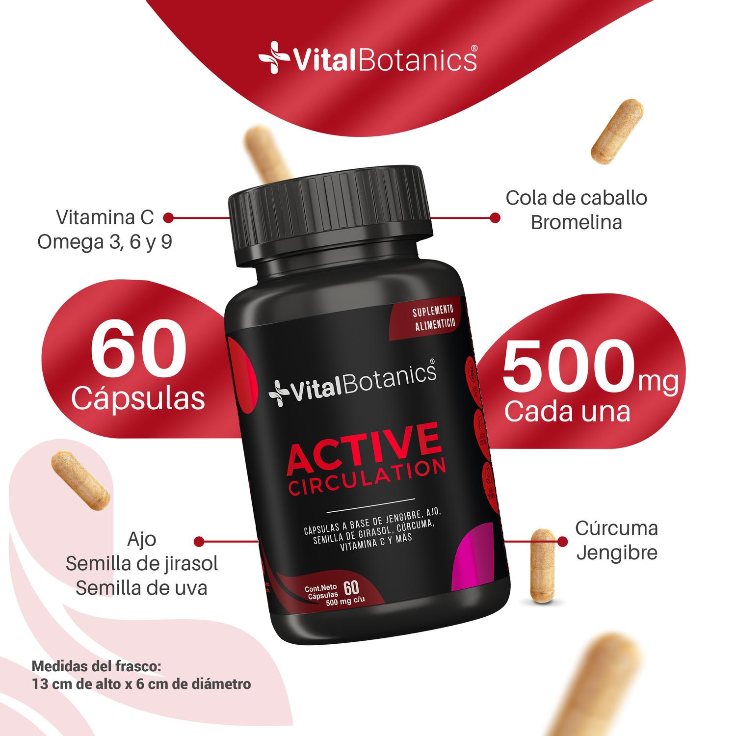 Foto 4 pulgar | Active Circulation 60 Capsulas suplemento Multivitamínico