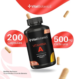 Foto 3 | Vitamina A |200 Capsulas | Suplemento Alimenticio A Base De Vitamina A | Multivitaminico.