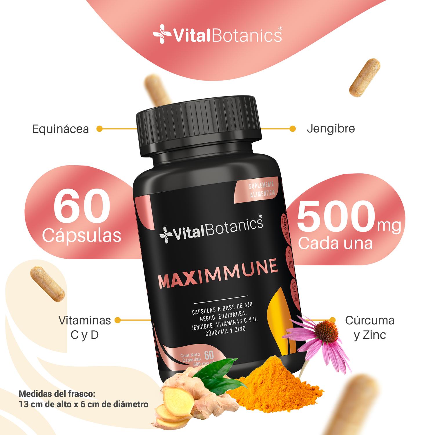 Foto 4 pulgar | Maximmune 60 Capsulas Suplemento Multivitamínico 6 En 1 VitalBotanics