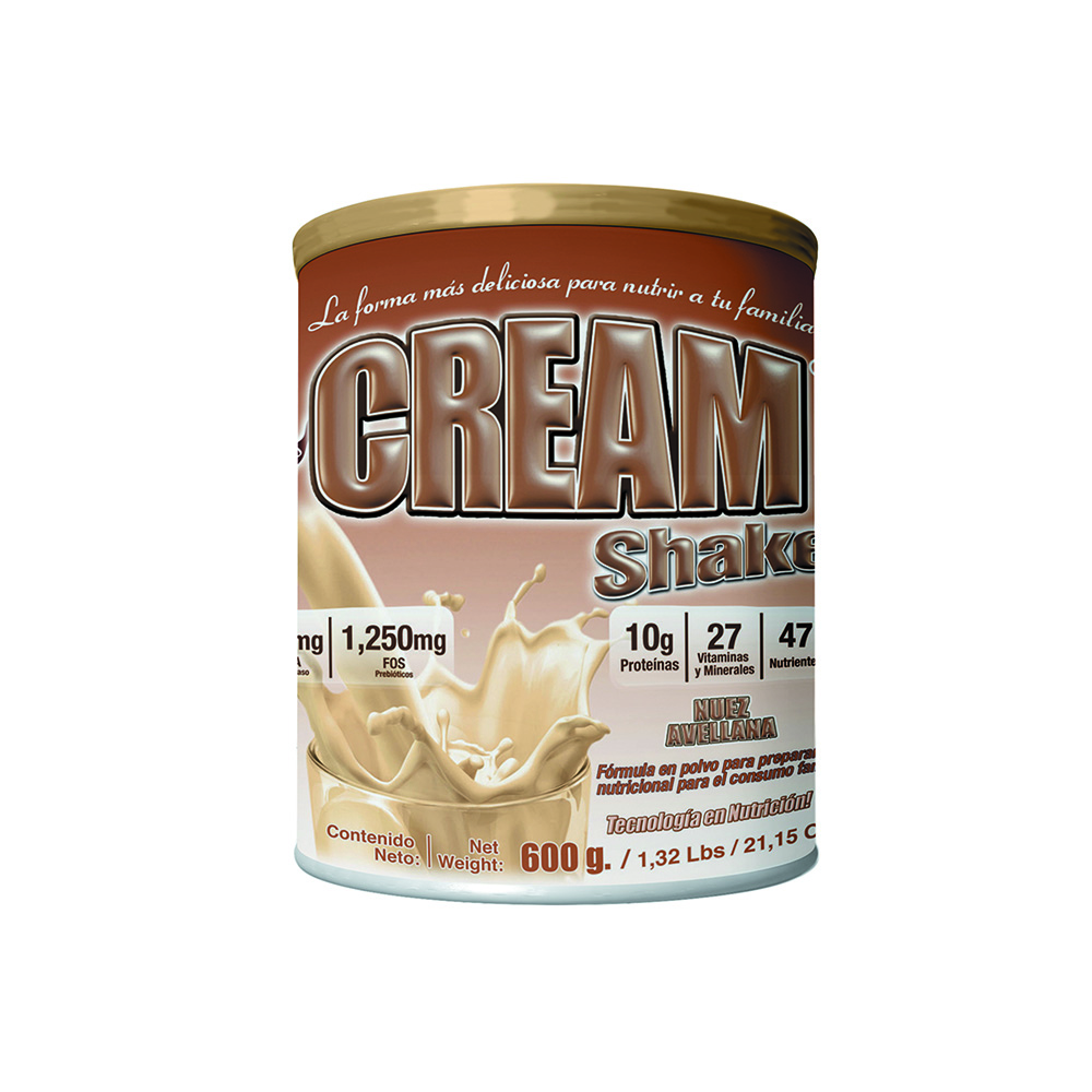 Foto 1 | Suplemento Alimenticio en Polvo Food & Nutrition Technologies Cream Shake Sabor Nuez Infantil Familiar 600 g