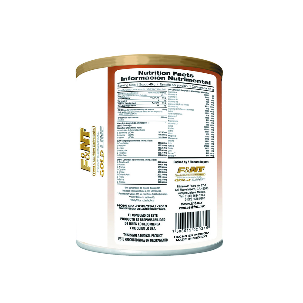 Foto 3 pulgar | Suplemento Alimenticio en Polvo Food & Nutrition Technologies Cream Shake Sabor Nuez Infantil Familiar 600 g