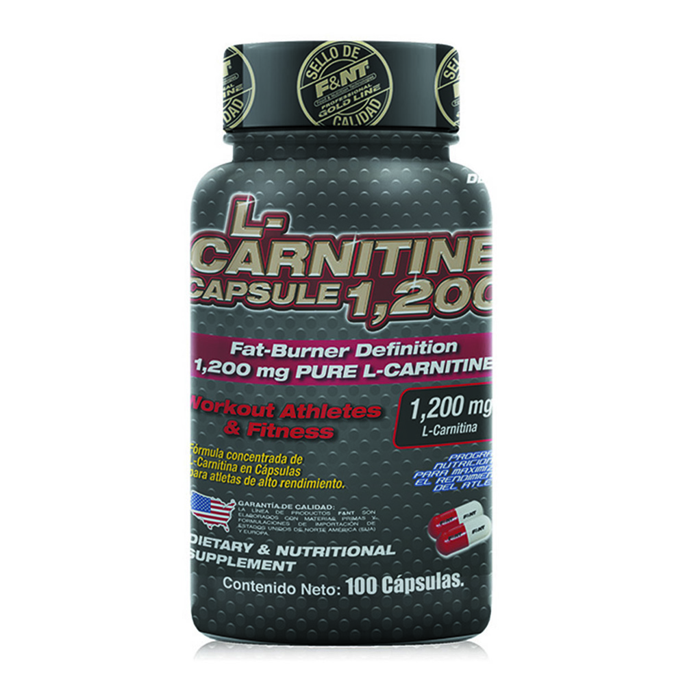 L-carnitina Pura Food & Nutrition Technologies con 100 Capsulas de 600 mg