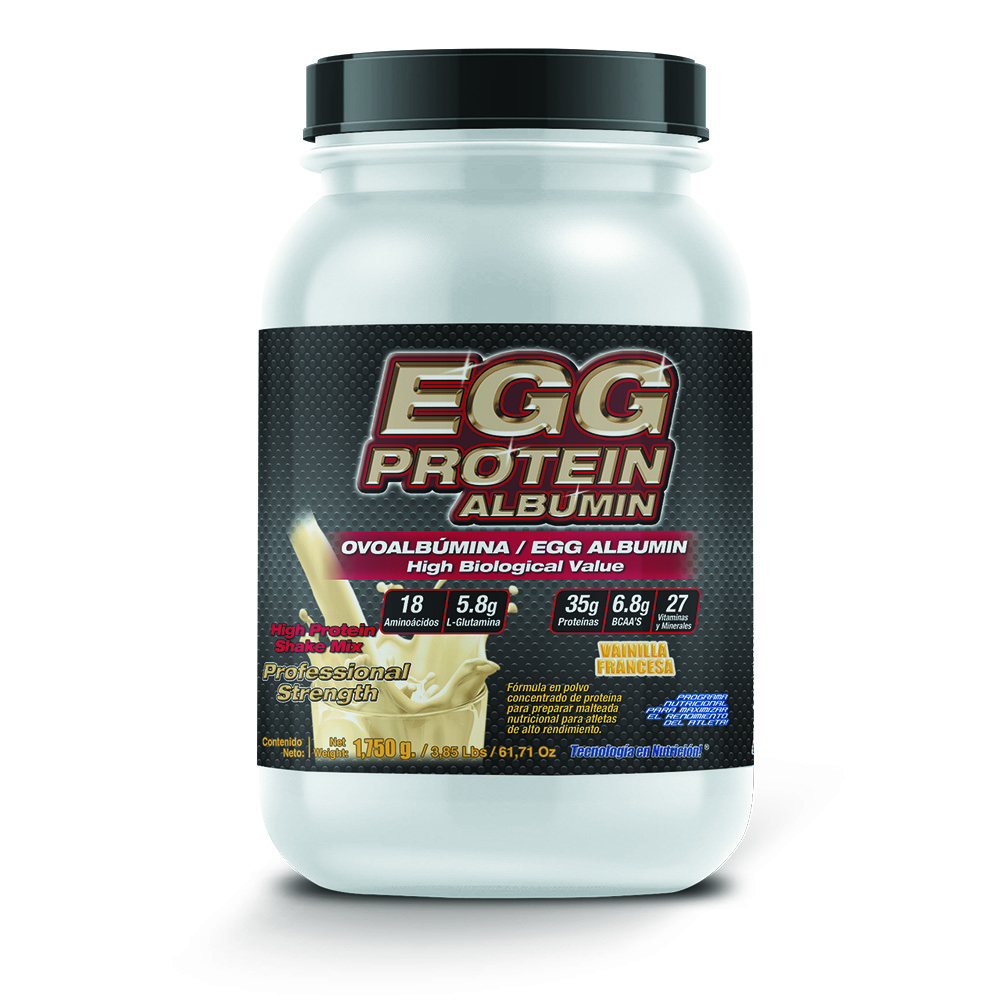 Egg Protein F&nt clara de huevo Ovoalbúmina sabor Vainilla Francesa 1,750 Gr