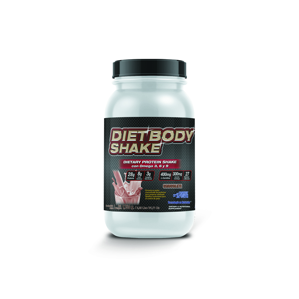Malteada Dietética Diet Body Shake 1,750gr Food And Nutrition Technologies Sabor Chocolate