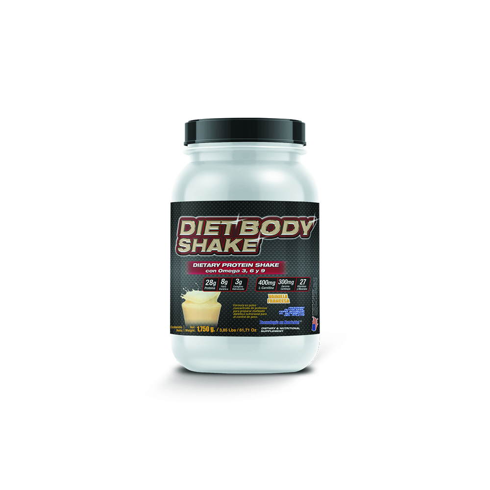 Foto 1 | Malteada Dietética Bajar de Peso Sabor Vainilla Francesa Diet Body Shake 1,750gr F&NT