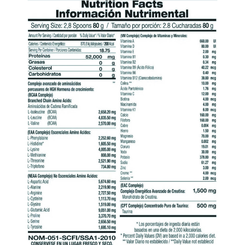 Foto 3 | Isolate Protein & Amino Zero F&nt Carb 1,500 Gr Sabor Chocolate