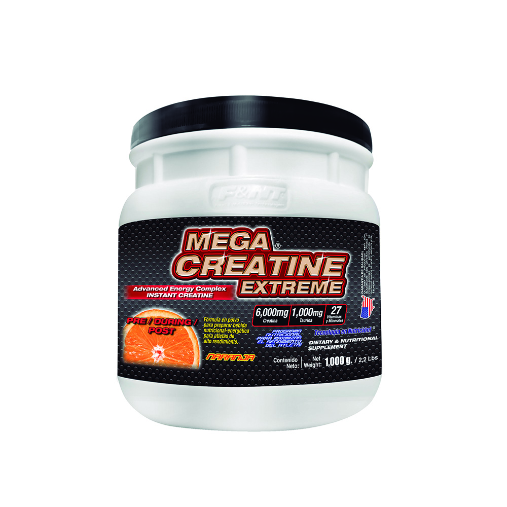 Foto 1 | Mega Creatina Food & Nutrition Technologies 1,000 gr Naranja