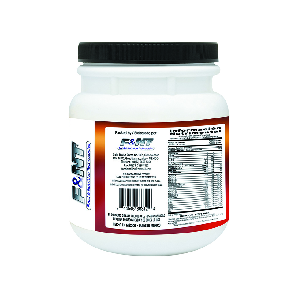 Foto 2 | Iron Man F&nt Creatina Glutamina Taurina Carnitina Vitamina