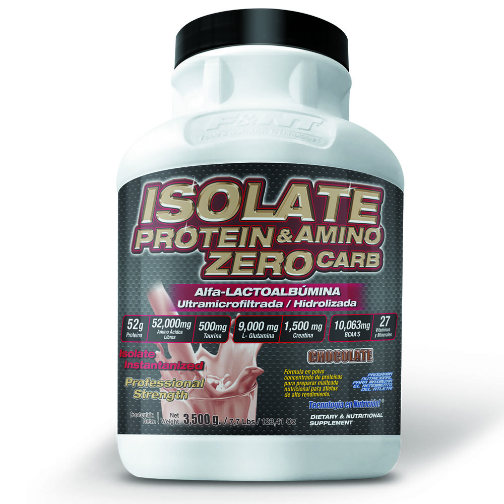 Isolate Protein y Amino Zero Food y Nutrition Technologies 3,500 Gr 7.7 Lbs