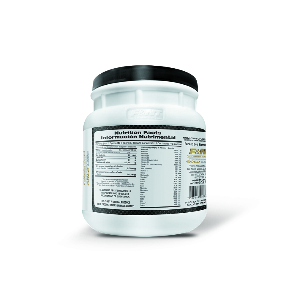 Foto 2 | L-carnitina 1,000g Food & Nutrition Technologies 1,200 Mg L Carnitina Sabor Naranja