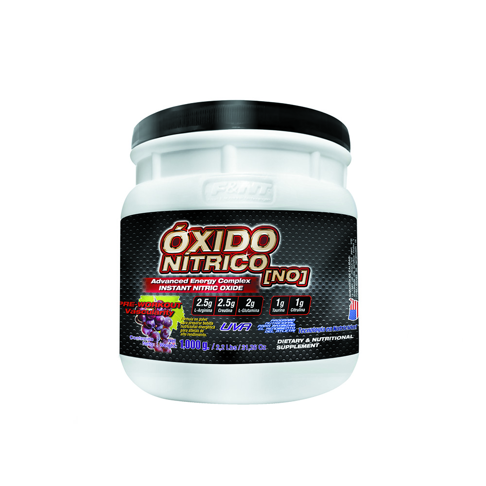Óxido Nítrico 1,000 gr Food & Nutrition Technologies Fórmula en Polvo Sabor Uva