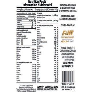 Foto 2 | Proteína Whey Protein F&nt de 500 g 1.1 Lbs 45g P/s Sabor Chocolate