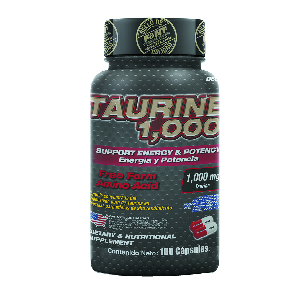 Foto 2 pulgar | Taurine 1,000 F&nt Fórmula de Taurina Pura en Cápsula