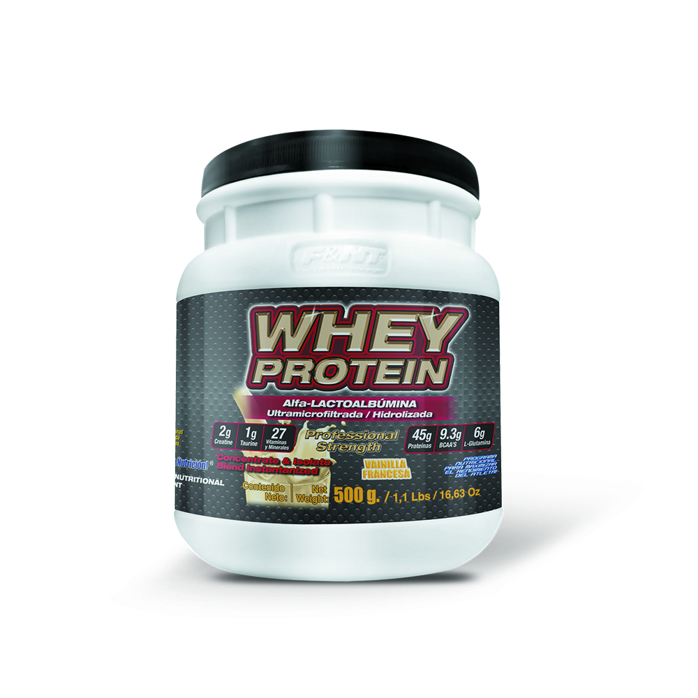 Foto 2 pulgar | Proteína Whey Protein F&nt 500 Gr 1.1 Lbs 45g P/s Sabor Vainilla Francesa