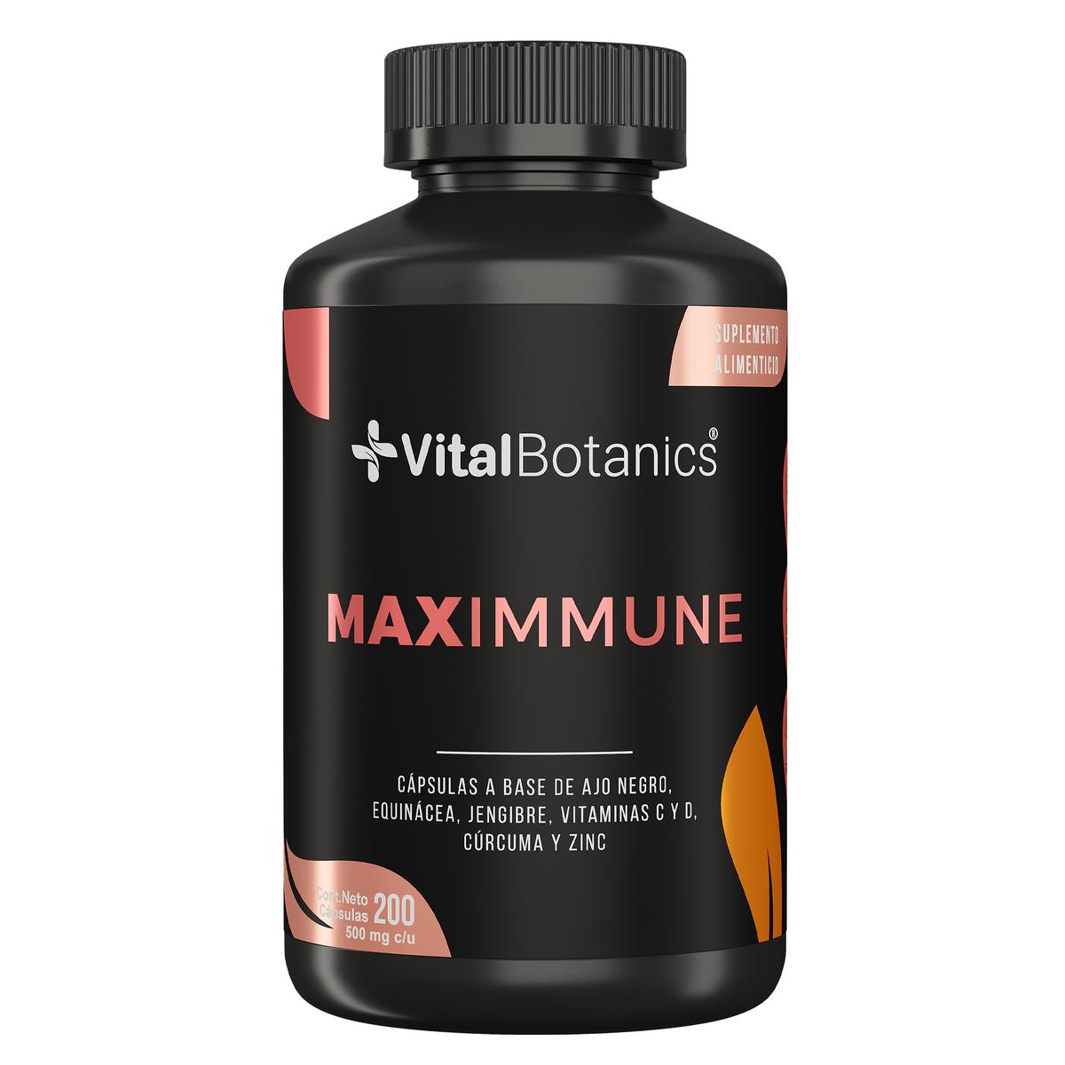 Foto 2 pulgar | Maximmune Vitamina C Sistema Inmune 200 Caps | Vitalbotanics