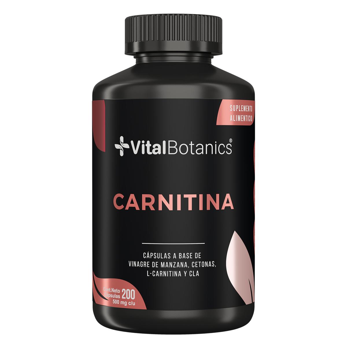 Foto 2 pulgar | L Carnitina + Cla + Vinagre De Manzana 200cap Vitalbotanics