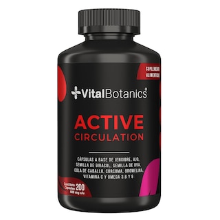 Foto 1 | VitalBotanics Suplemento a base de Jengibre, Ajo, Cúrcuma, Vitamina C, Omega 3, 6 y 9 Semilla de Uva 200 Capsulas de