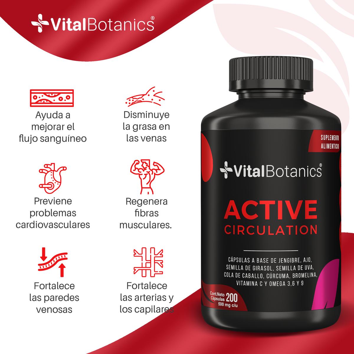 Foto 2 | VitalBotanics Suplemento a base de Jengibre, Ajo, Cúrcuma, Vitamina C, Omega 3, 6 y 9 Semilla de Uva 200 Capsulas de