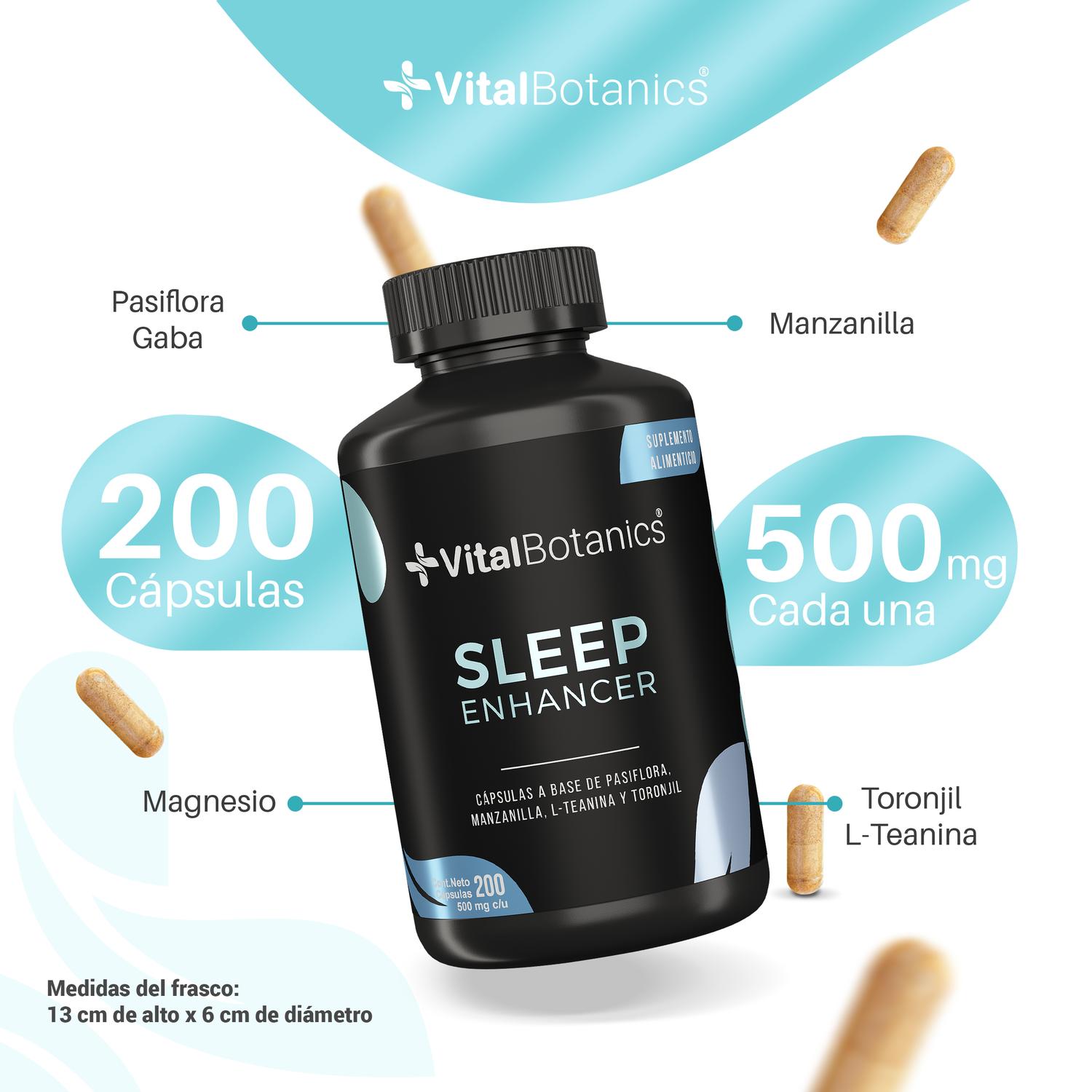 Foto 4 pulgar | Sleep Enhancer Suplemento Para Dormir 200 Caps Vitalbotanics