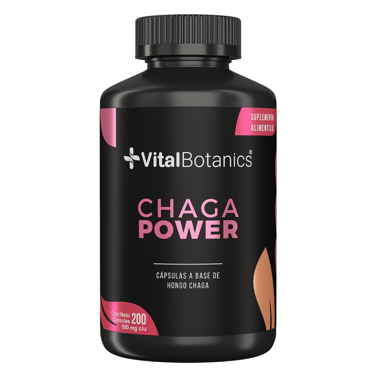 Foto 2 pulgar | Suplemento Hongo Chaga Power 200 Capsulas | Vitalbotanics