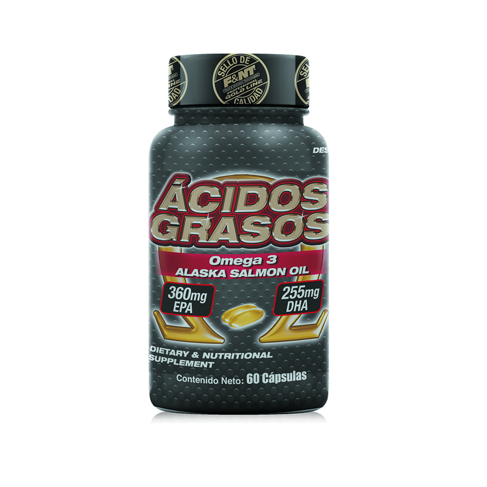 Foto 2 pulgar | Acido Graso de Salmón de Alaska F&nt con 60 Cápsulas