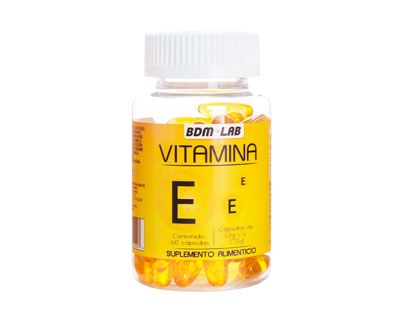 Foto 2 pulgar | Suplemento Alimenticio Bdmlab Vitamina E con 60 Cápsulas