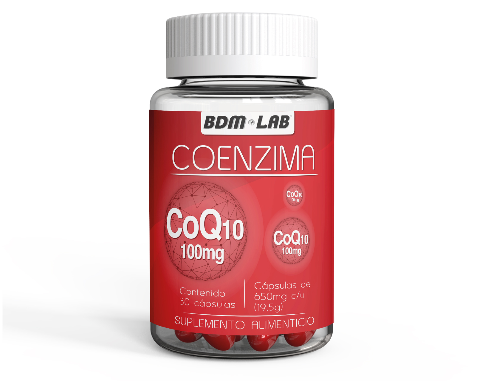 Foto 1 | Suplemento Alimenticio Coenzima Coq10 Bdmlab con 30 Cápsulas