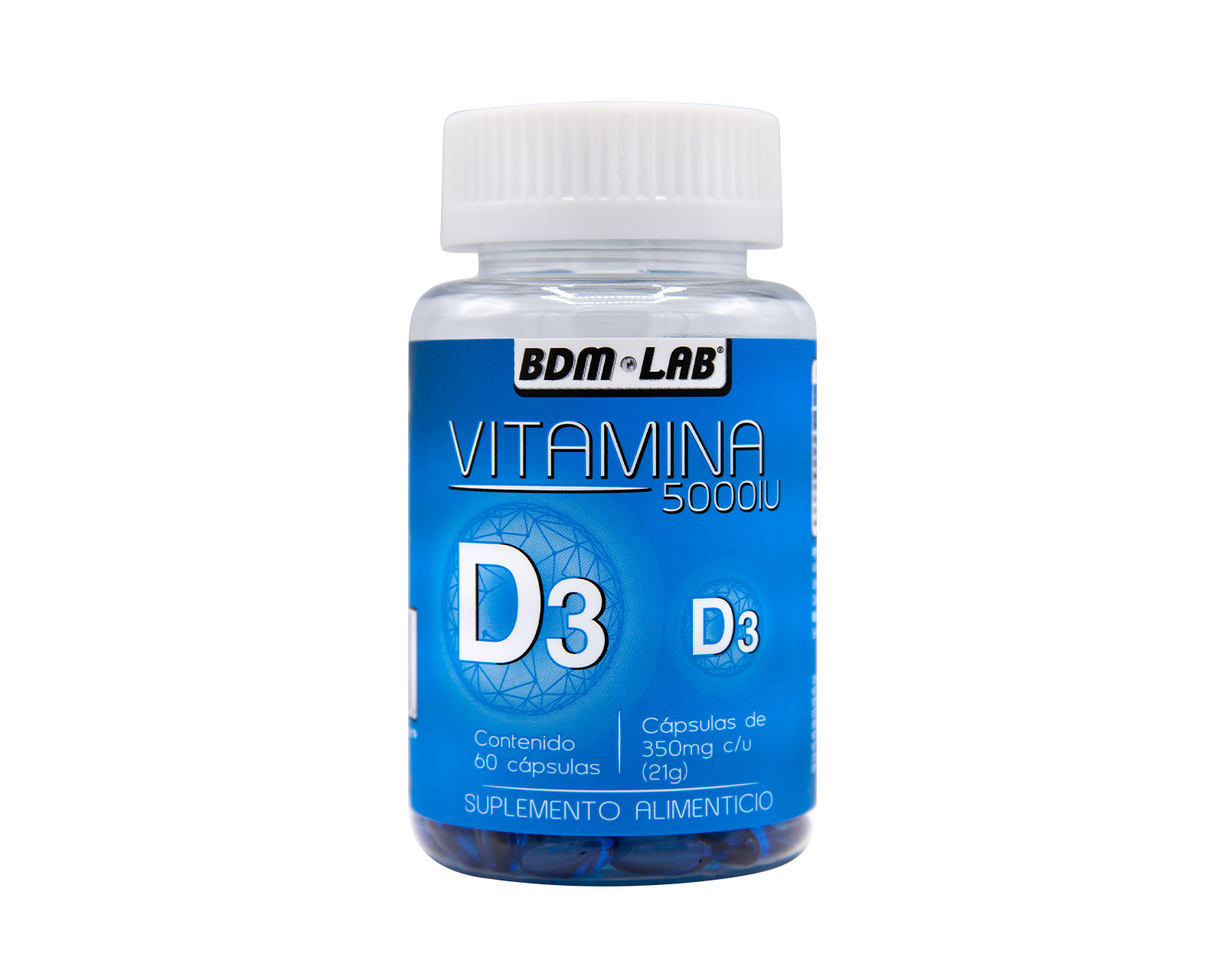Foto 1 | Suplemento Alimenticio Vitamina D35000iu Bdmlab de 60 Cápsulas