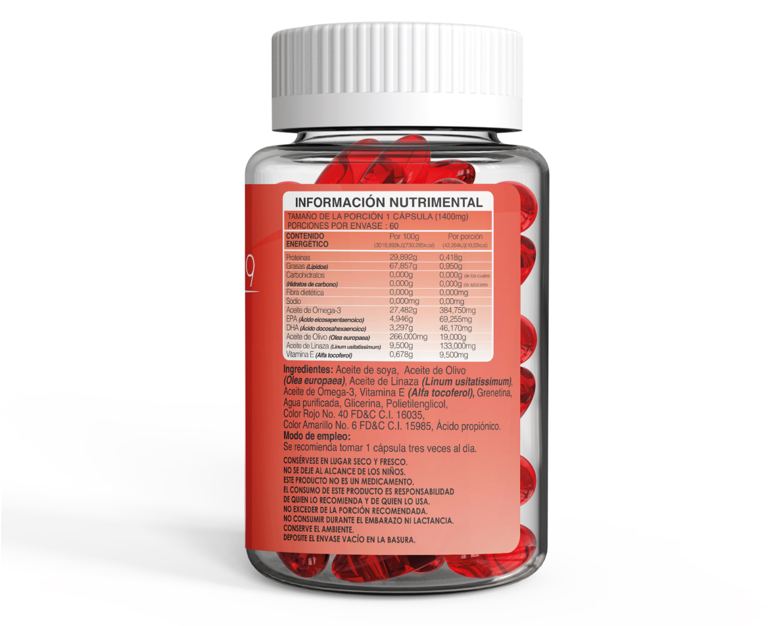 Foto 4 pulgar | Suplemento Alimenticio Omega 3-6-9 Bdmlab de 60 Cápsulas