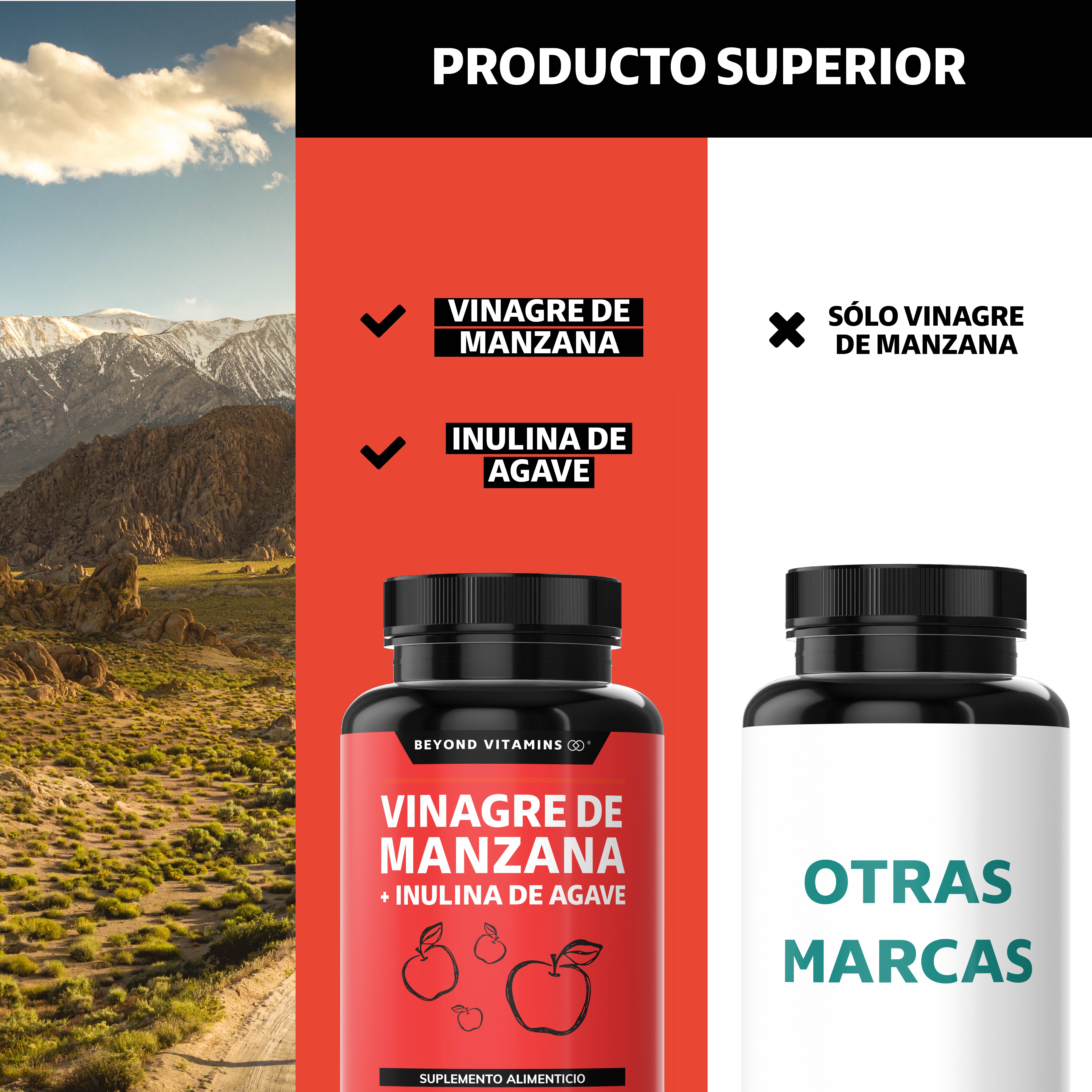 Foto 7 pulgar | Vinagre de Manzana, Inulina de Agave, Vitaminas Suplemento Alimenticio Beyond Vitamins 150 Cápsulas