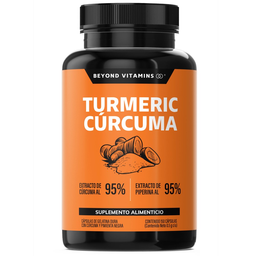 Foto 2 pulgar | Turmeric Cúrcuma con Extracto de Raíz de Cúrcuma, Pimienta Negra y Vitaminas Suplemento Alimenticio Beyond V