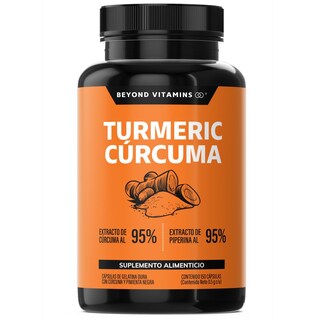 Foto 1 | Turmeric Cúrcuma con Extracto de Raíz de Cúrcuma, Pimienta Negra y Vitaminas Suplemento Alimenticio Beyond V