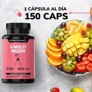 Foto 2 | Multivitamínico para Mujeres Beyond Vitamins MULTI-WOMEN-150 con 24 Ingredientes y Vitaminas 150 Cápsulas