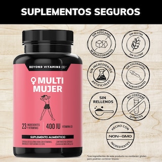 Foto 4 | Multivitamínico para Mujeres Beyond Vitamins MULTI-WOMEN-150 con 24 Ingredientes y Vitaminas 150 Cápsulas