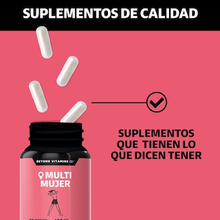 Foto 6 | Multivitamínico para Mujeres Beyond Vitamins MULTI-WOMEN-150 con 24 Ingredientes y Vitaminas 150 Cápsulas