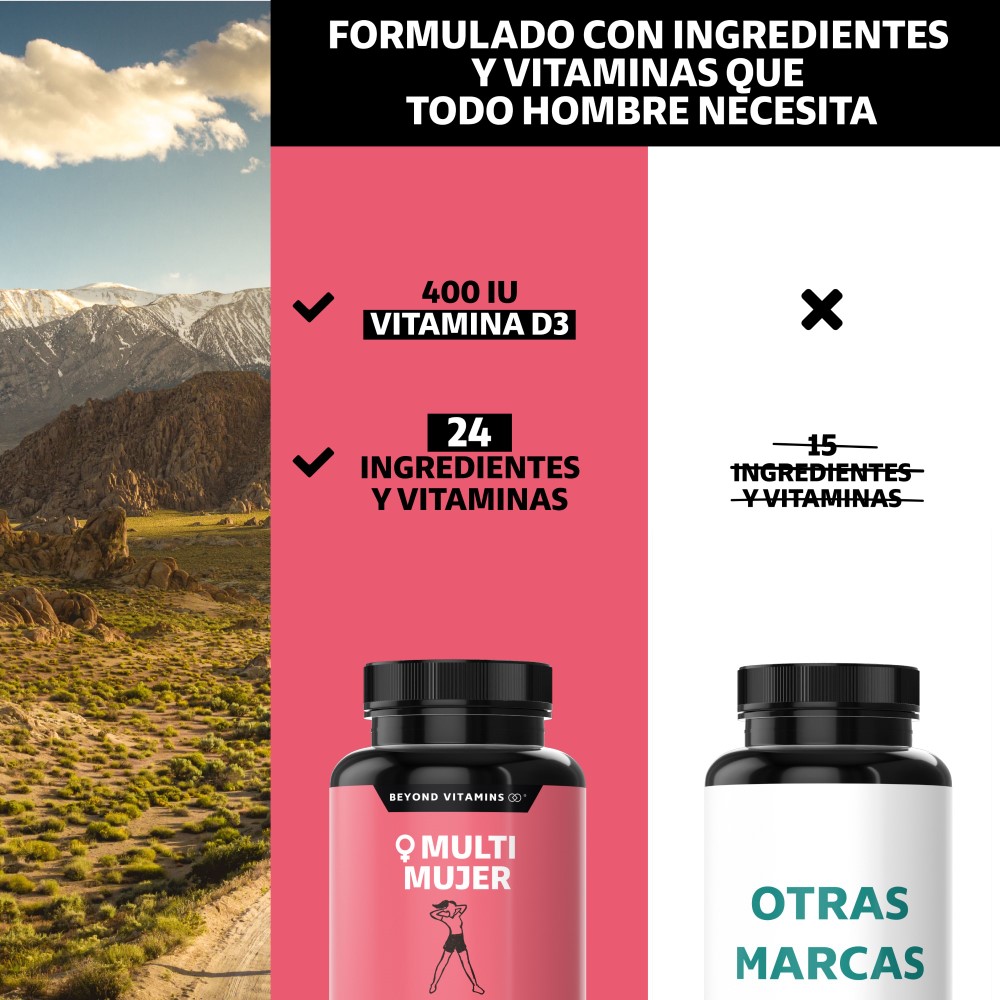 Foto 7 | Multivitamínico para Mujeres Beyond Vitamins MULTI-WOMEN-150 con 24 Ingredientes y Vitaminas 150 Cápsulas