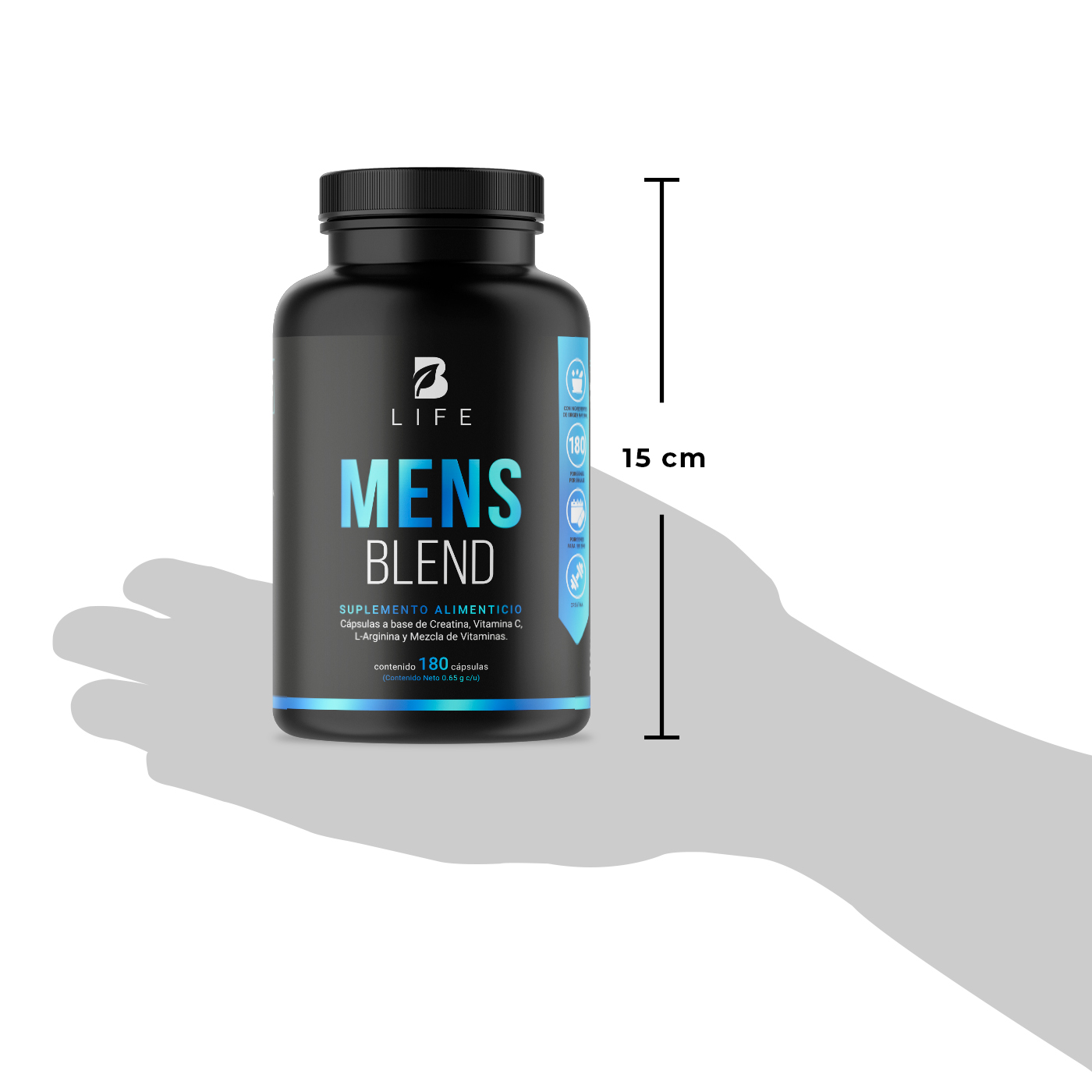Foto 7 | Vitaminas para Hombre Ingredientes Naturales en 180 Cápsulas Mens Blend B Life