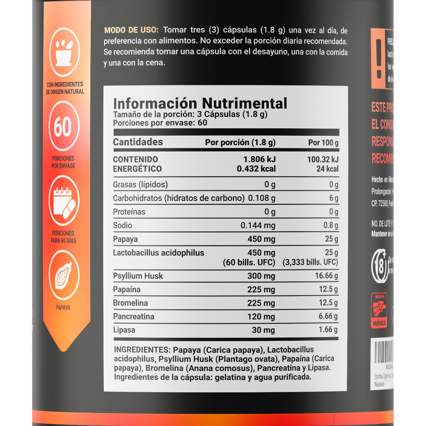 Foto 2 | Suplemento Alimenticio B Life Enzym Blend 180 Cápsulas