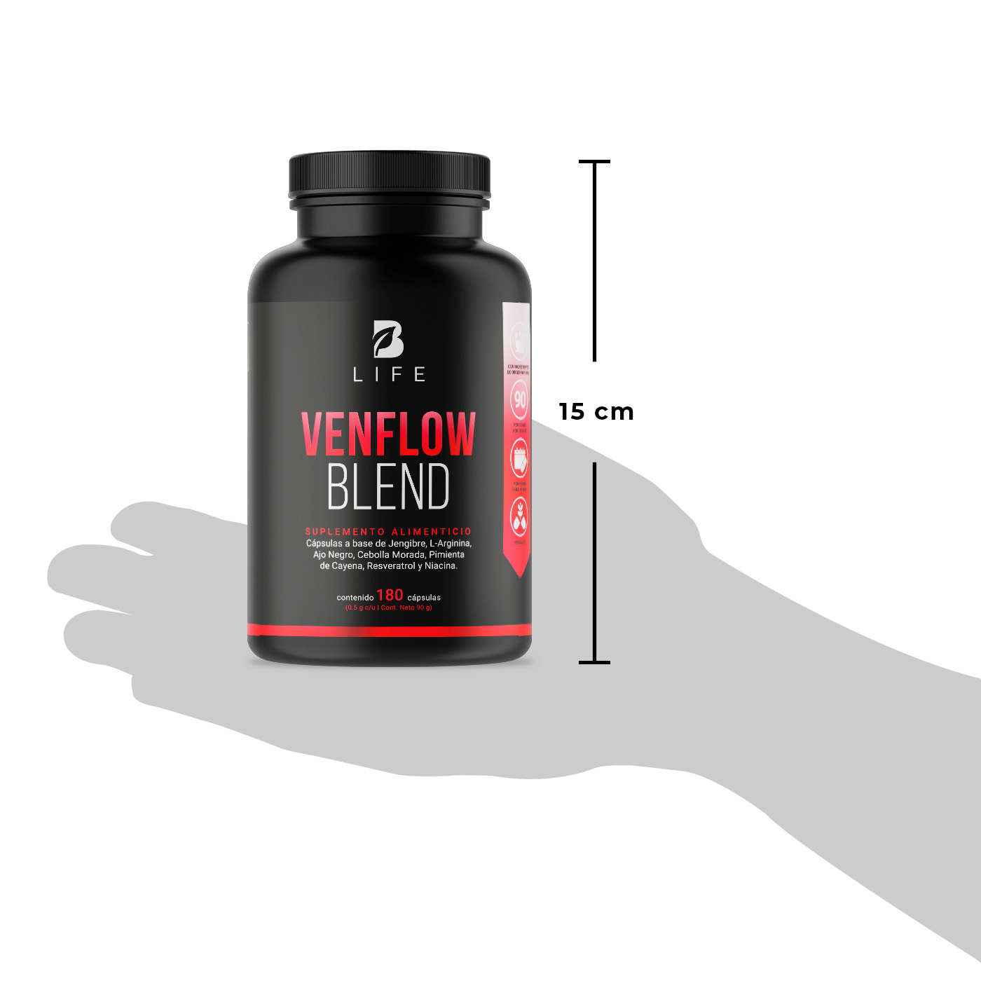 Foto 8 pulgar | Venflow Blend de 180 Cápsulas Ingredientes Naturales. Venflow Blend B Life