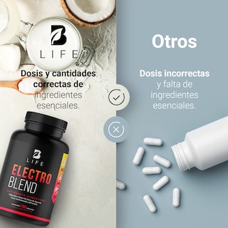 Foto 5 | Electrolitos con Polvo de Agua de Coco B Life 150 Cápsulas