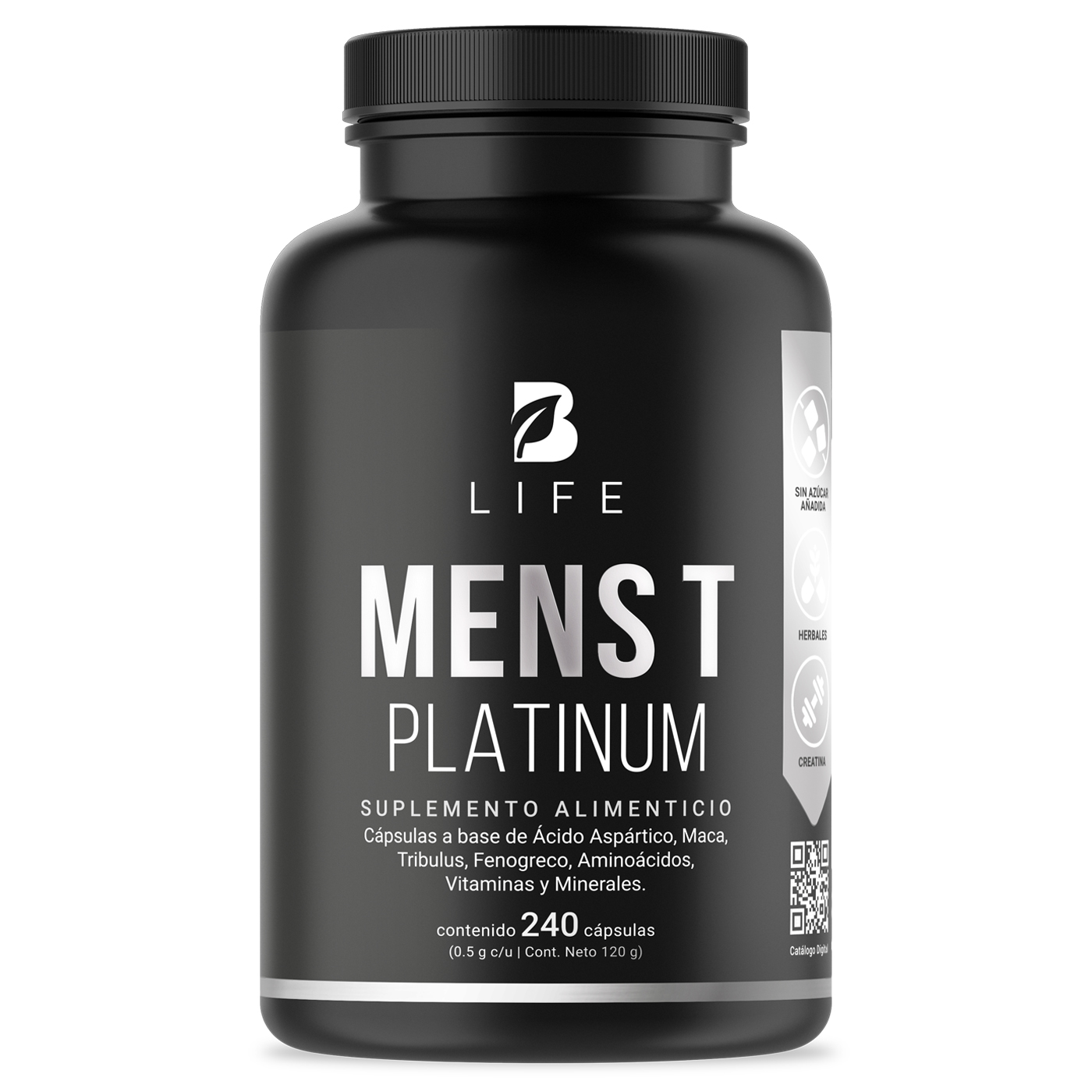 Foto 2 pulgar | Fórmula Platinum para Hombre 240 Cápsulas con 500 mg Ingredientes naturales Mens T Platinum B Life