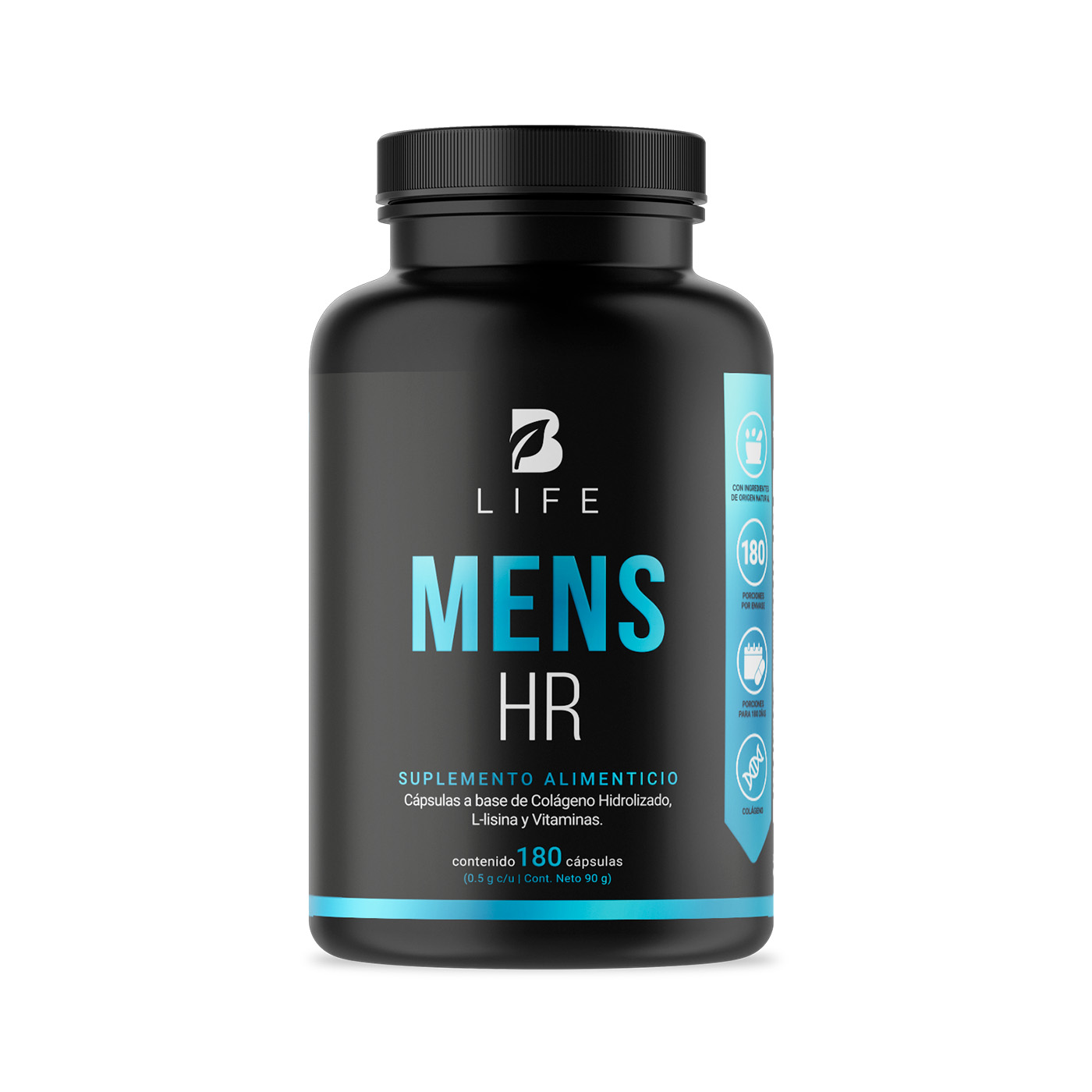 Mens Hair de 180 Cápsulas Ingredientes Naturales Mens Hair B Life