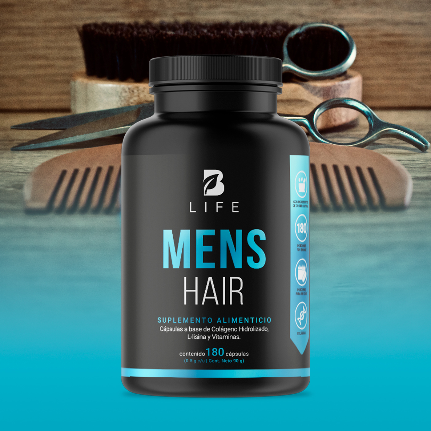 Foto 9 pulgar | Mens Hair de 180 Cápsulas Ingredientes Naturales Mens Hair B Life
