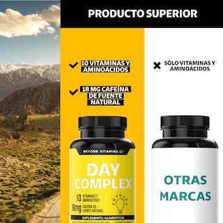 Foto 7 | Day Complex con Vitaminas Minerales y Aminoácidos Suplemento Alimenticio con 60 Cápsulas