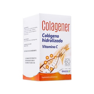 Foto 2 | Colágeno Hidrolizado Vitamina C Biomiral Colagener 60 Tabletas