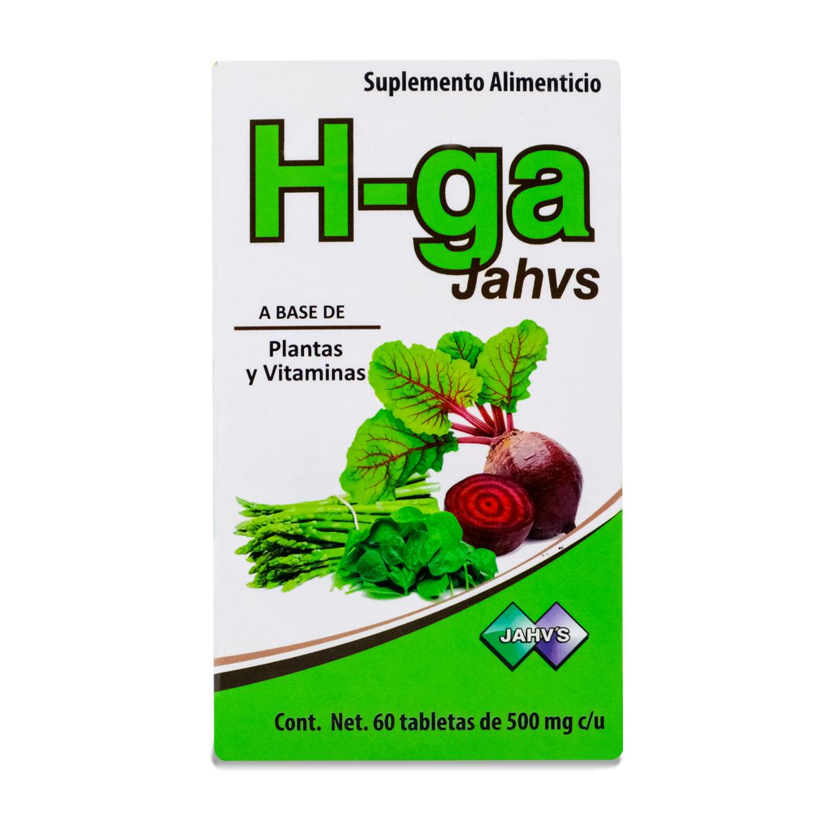 Foto 2 pulgar | Vitaminas a Base de Plantas con 60 Tabletas 500 mg Natural Jahvs