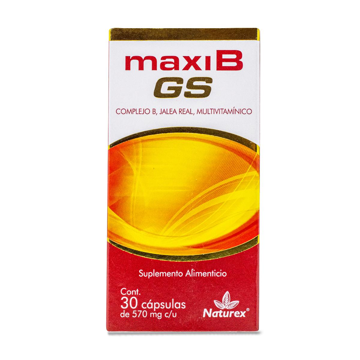 Suplemento Alimenticio Multivitamínico Naturex Maxi B con 30 Cápsulas