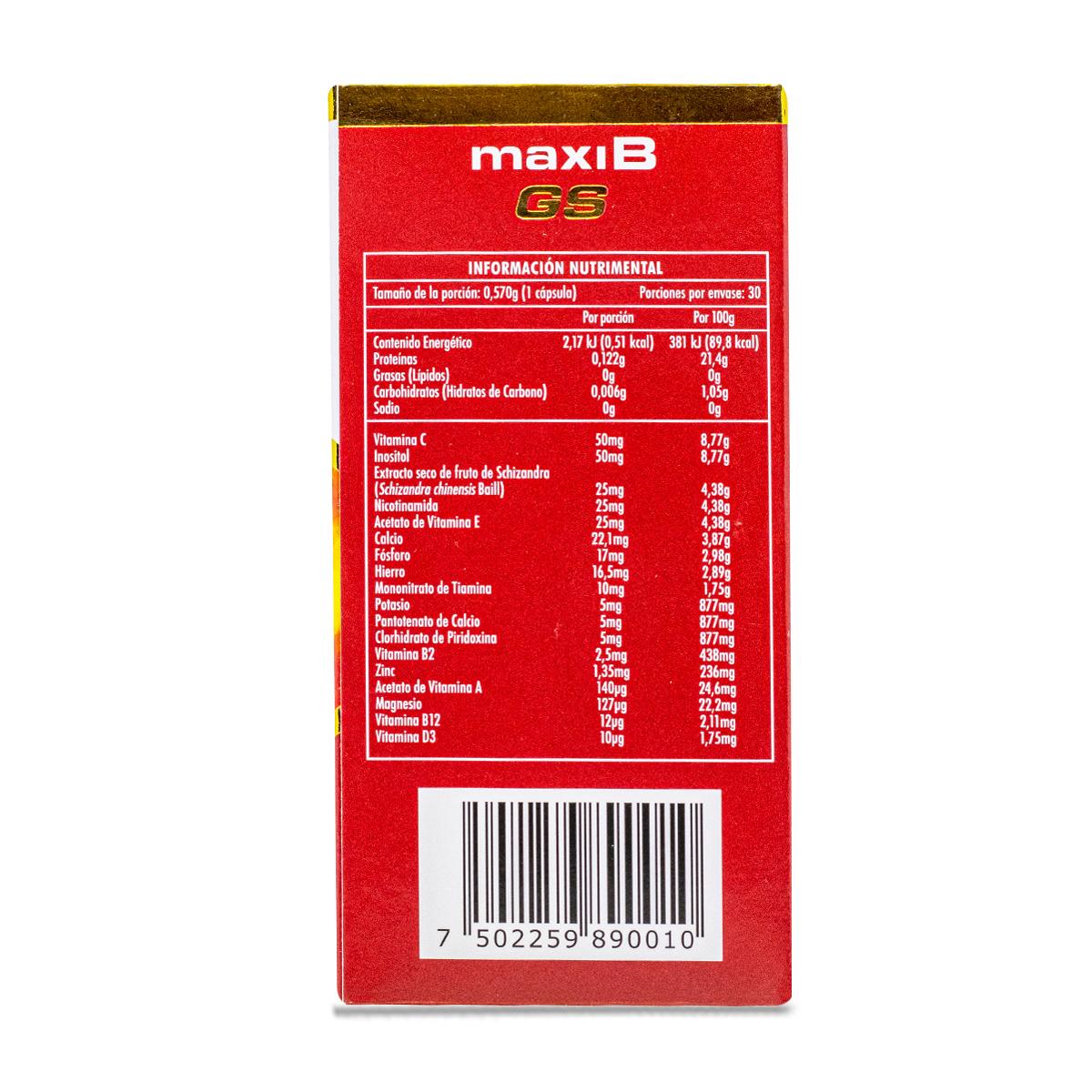 Foto 3 | Suplemento Alimenticio Multivitamínico Naturex Maxi B con 30 Cápsulas