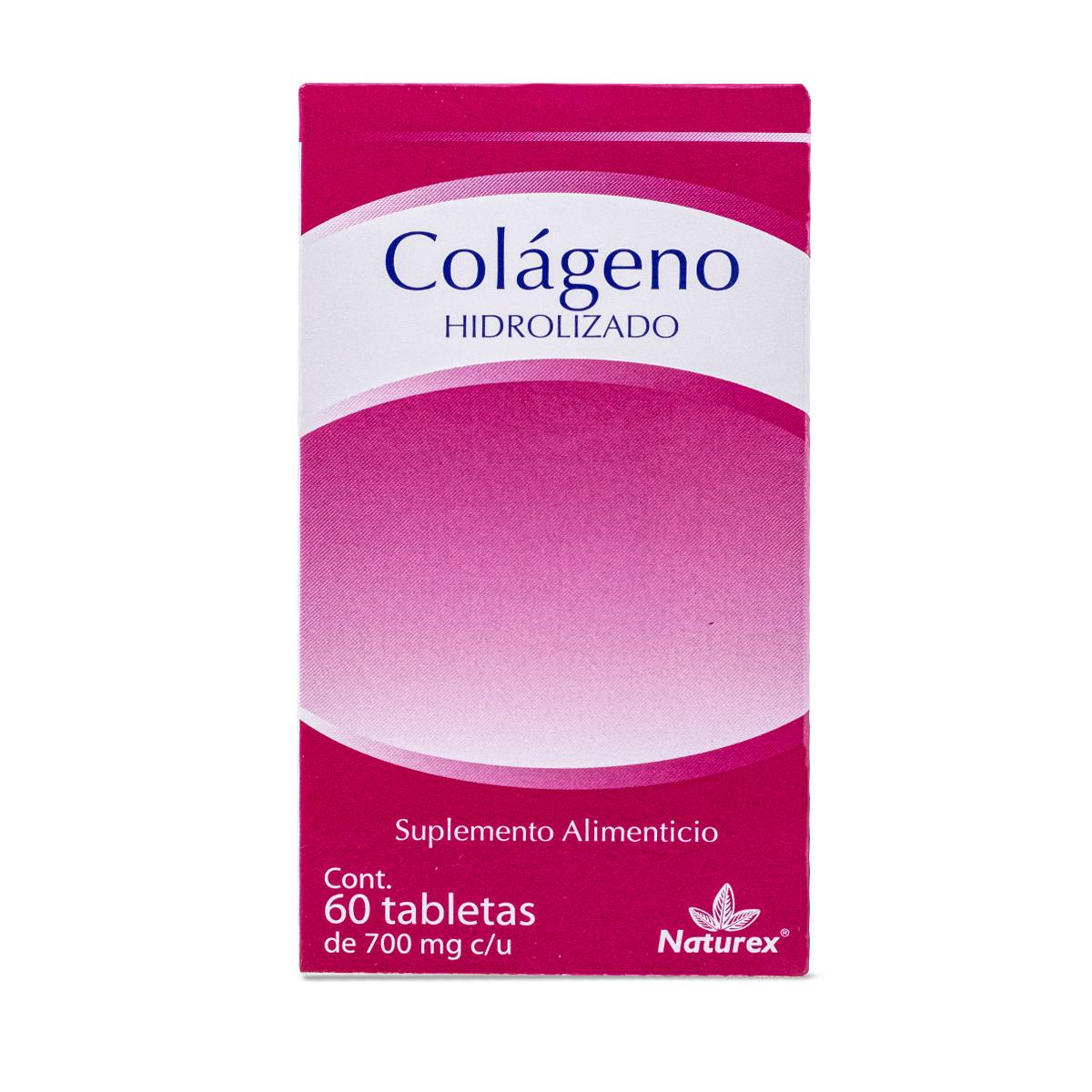 Foto 2 pulgar | Colágeno Hidrolizado Naturex Suplementos Alimenticios 60 Tabletas 700 mg c/u